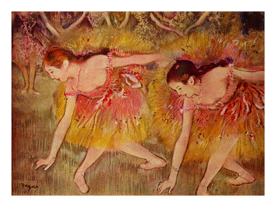 Sich Verbeugende Tanzerinnen Ballerina Degas